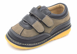 Black Suede Boy Sneaker Squeaky Shoes