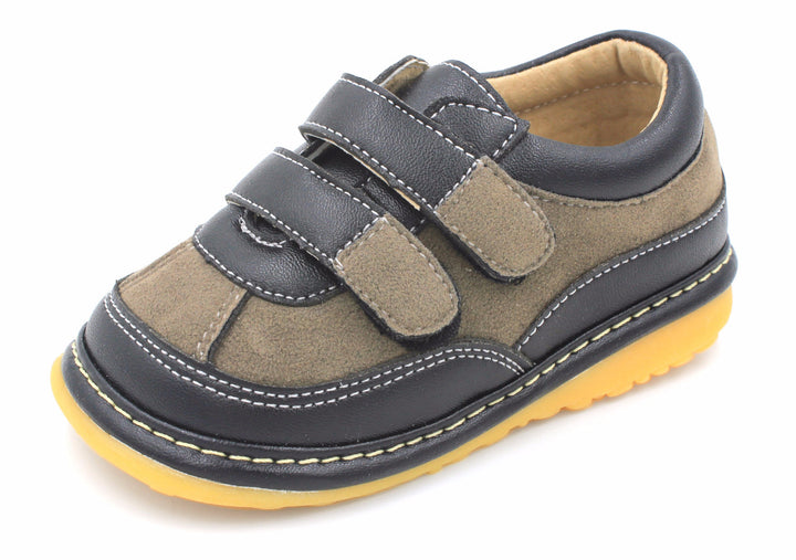 Black Suede Boy Sneaker Squeaky Shoes