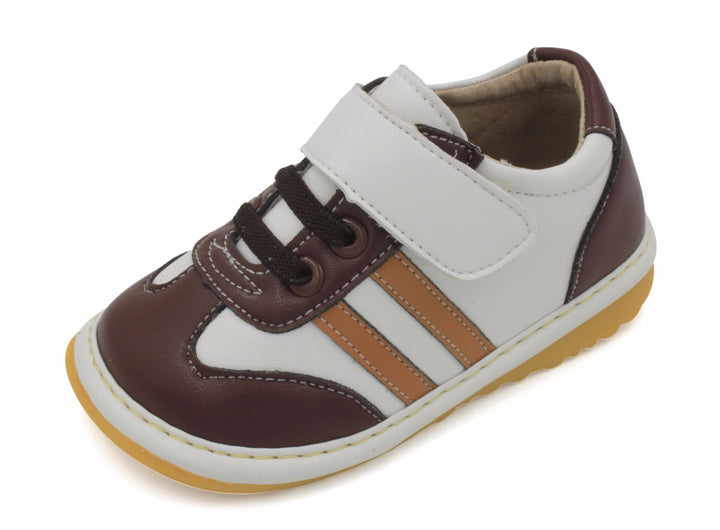 Brown and Tan Sneaker Squeaky Shoes