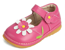 Flower Mary Jane Squeaky Shoes
