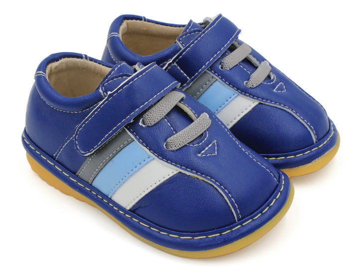 Blue White Gray Stripe Shoes