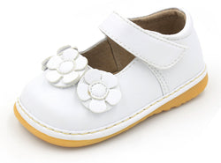 Three Flower Mary Jane Squeaky Shoes